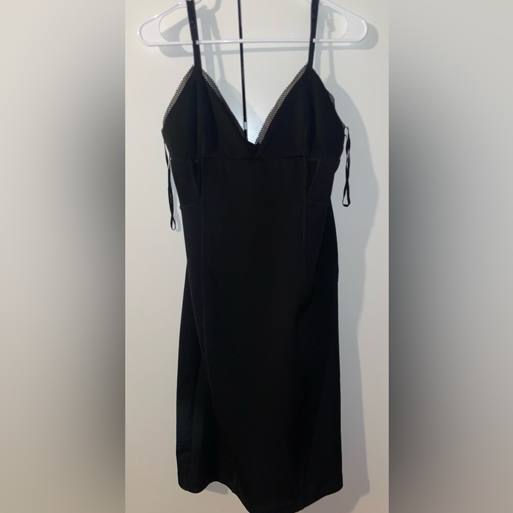 Kendall & Kylie Black Slip Mini Dress Spaghetti Strap